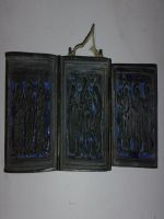 a1 Trittico in ottone e smalto prima
